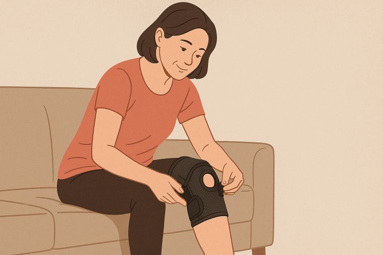 무릎 통증 보호대