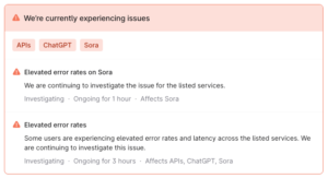 ChatGPT error message