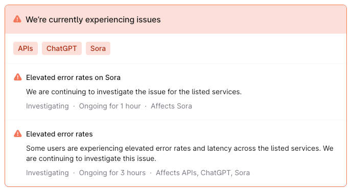ChatGPT error message