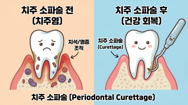 잇몸사이 고름 치료8 잇몸사이 고름 치주소파술